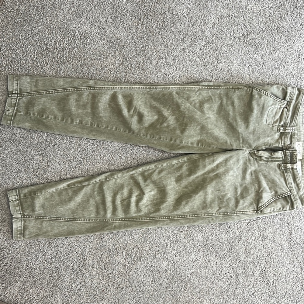 Relaxed green chino pants